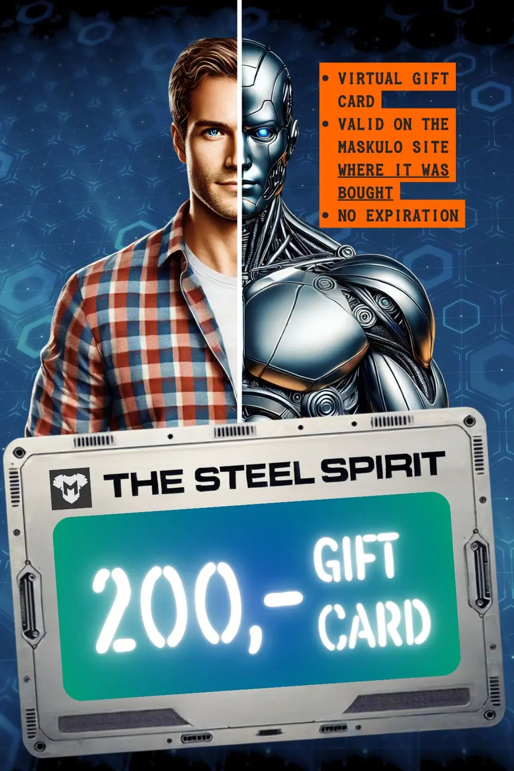 Maskulo Geschenkkarte „The Steel Spirit“