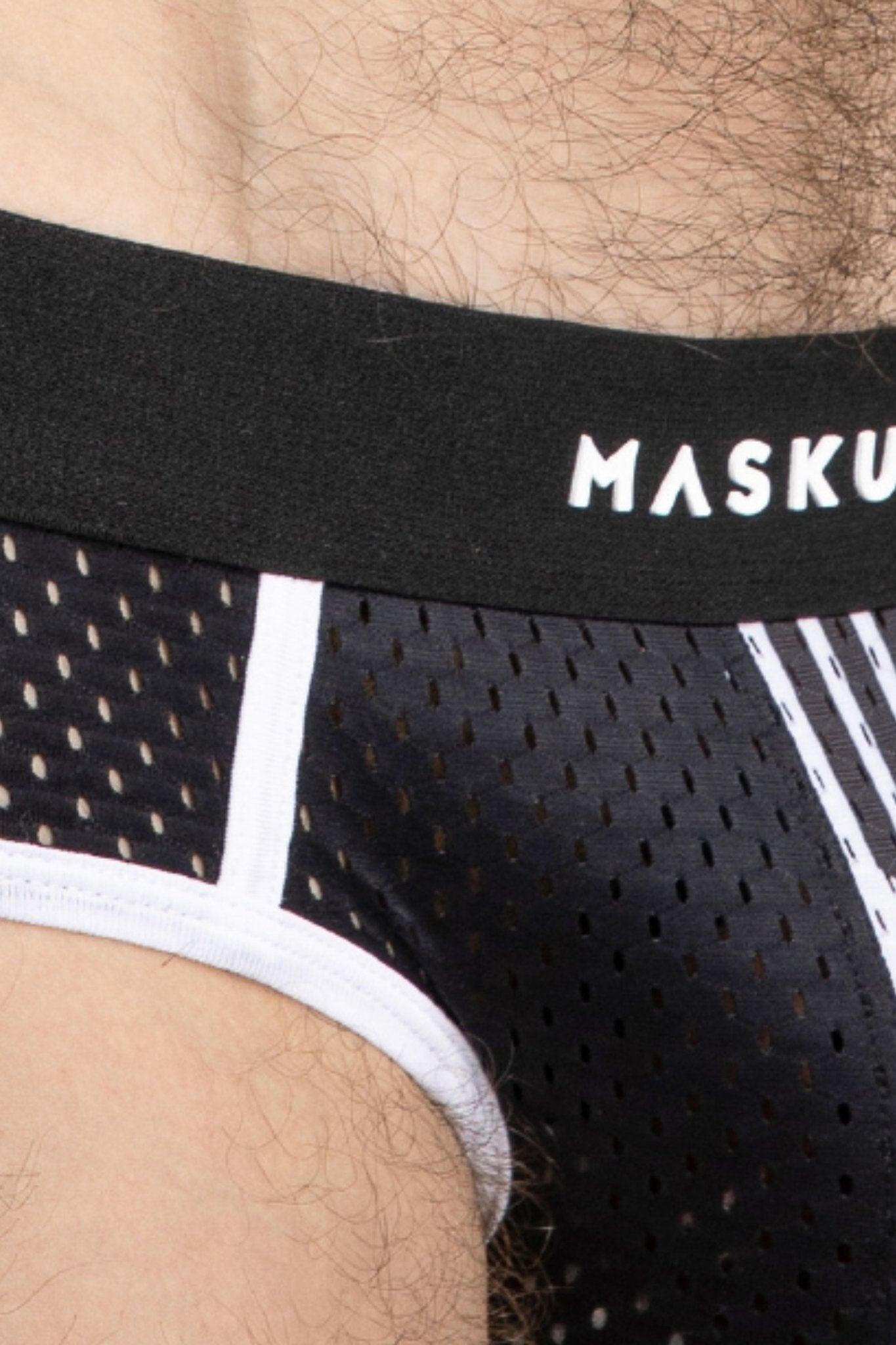 Printed Mesh Briefs. Black+White - Maskulo - MBR106 - Y2 - Maskulo EU Global Online Store