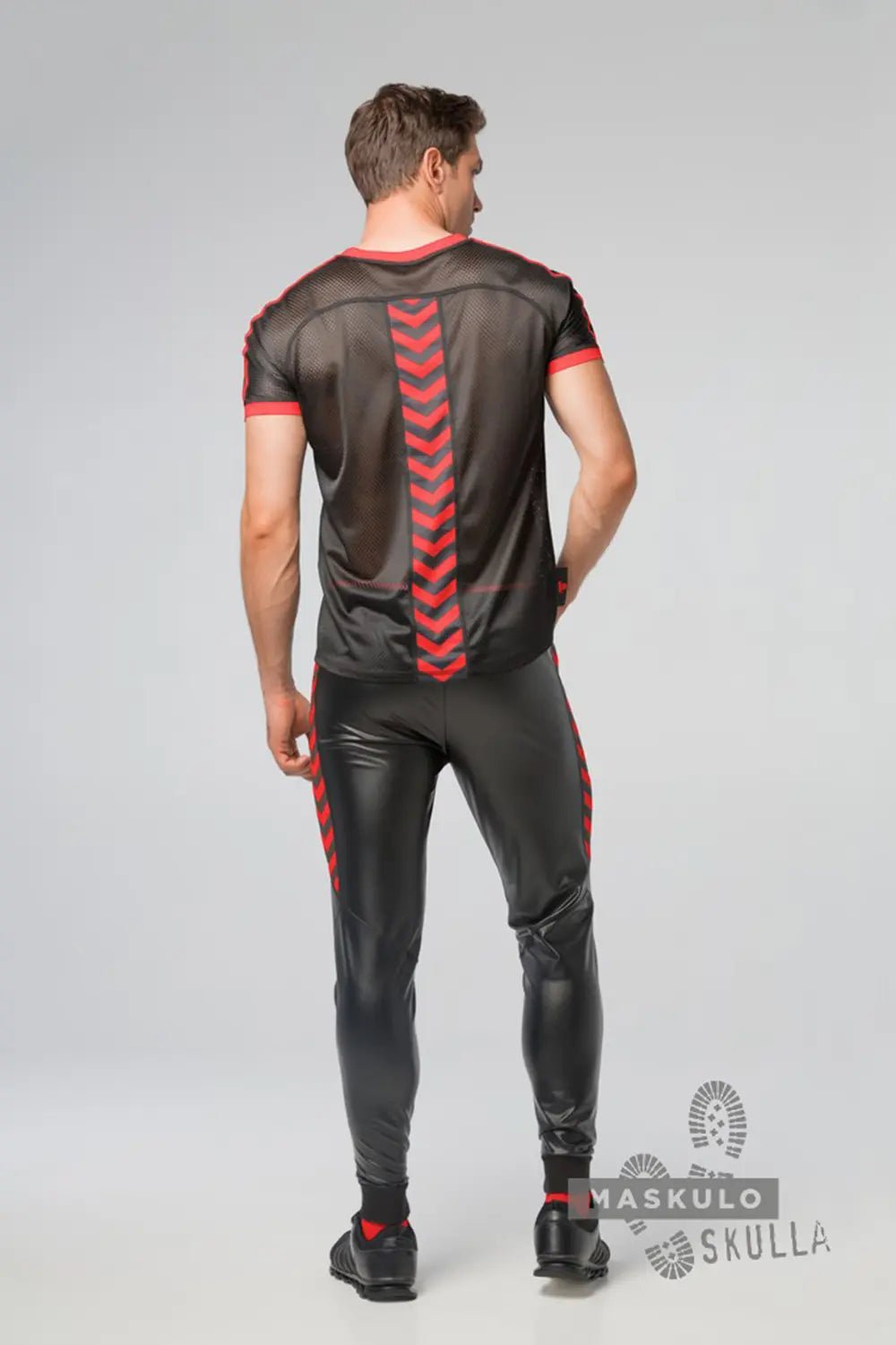 Skulla. Mesh T-Shirt. Red - Maskulo - MTS113-Y1 - Maskulo EU Global Online Store