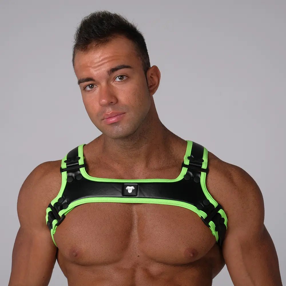 Youngero Generation Y. Bulldog Harness. Neon - Maskulo - MHR158-Y1 - Maskulo EU Global Online Store