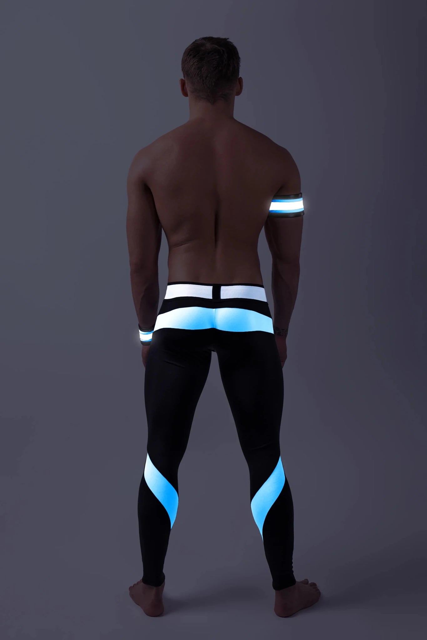 Youngero. Leggings, regular rear. Codpiece. White Neon - Maskulo - MLG153-Y1 - Maskulo EU Global Online Store