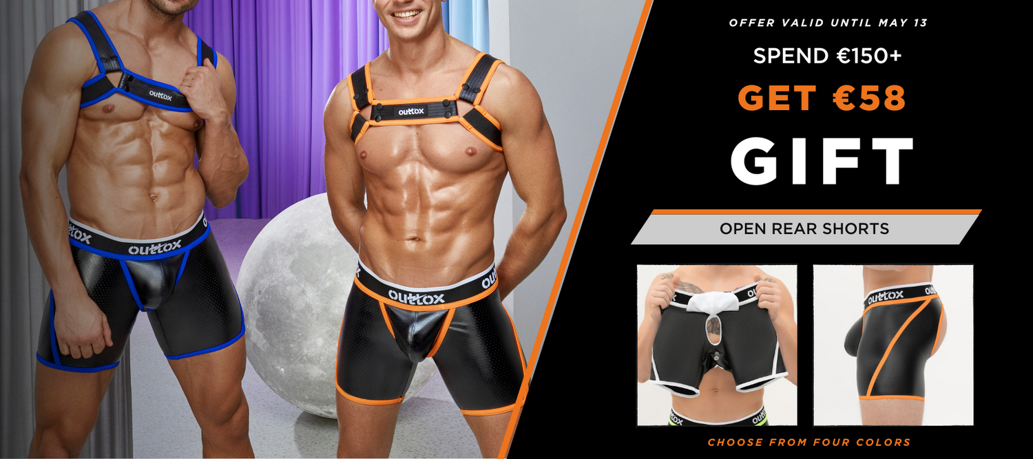 Outtox Open Rear Shorts with Snap Codpiece for free with your purchase