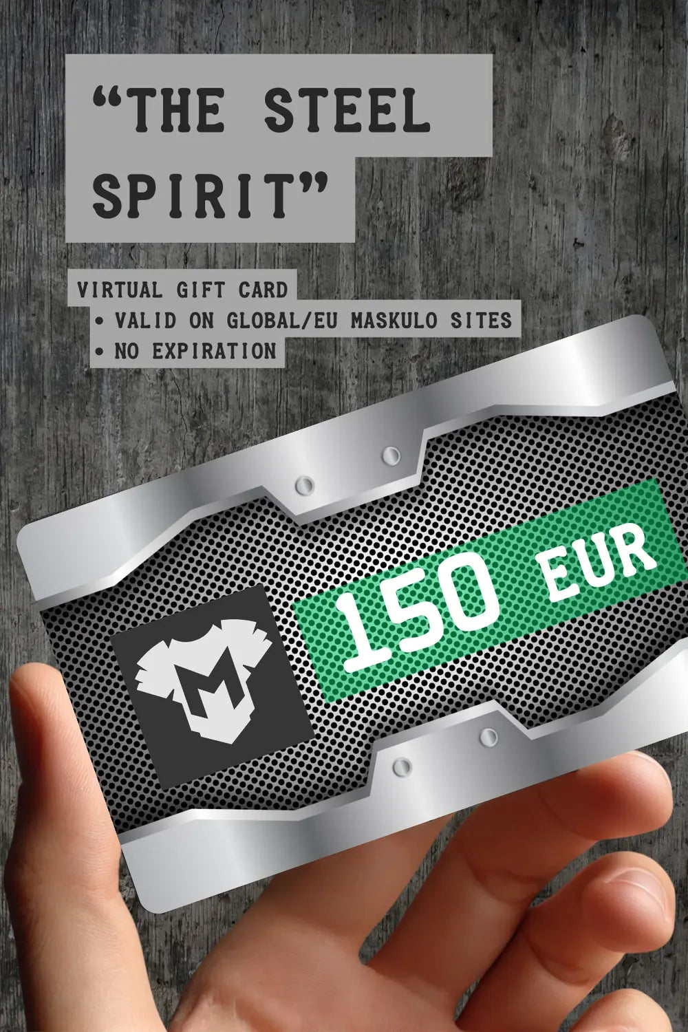 Maskulo Gift Card &quot;The Steel Spirit&quot;