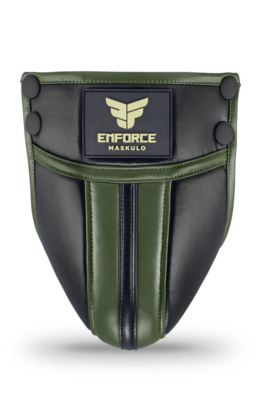 EnForce. Extra taille-hoge jock-codpiece. Zwart