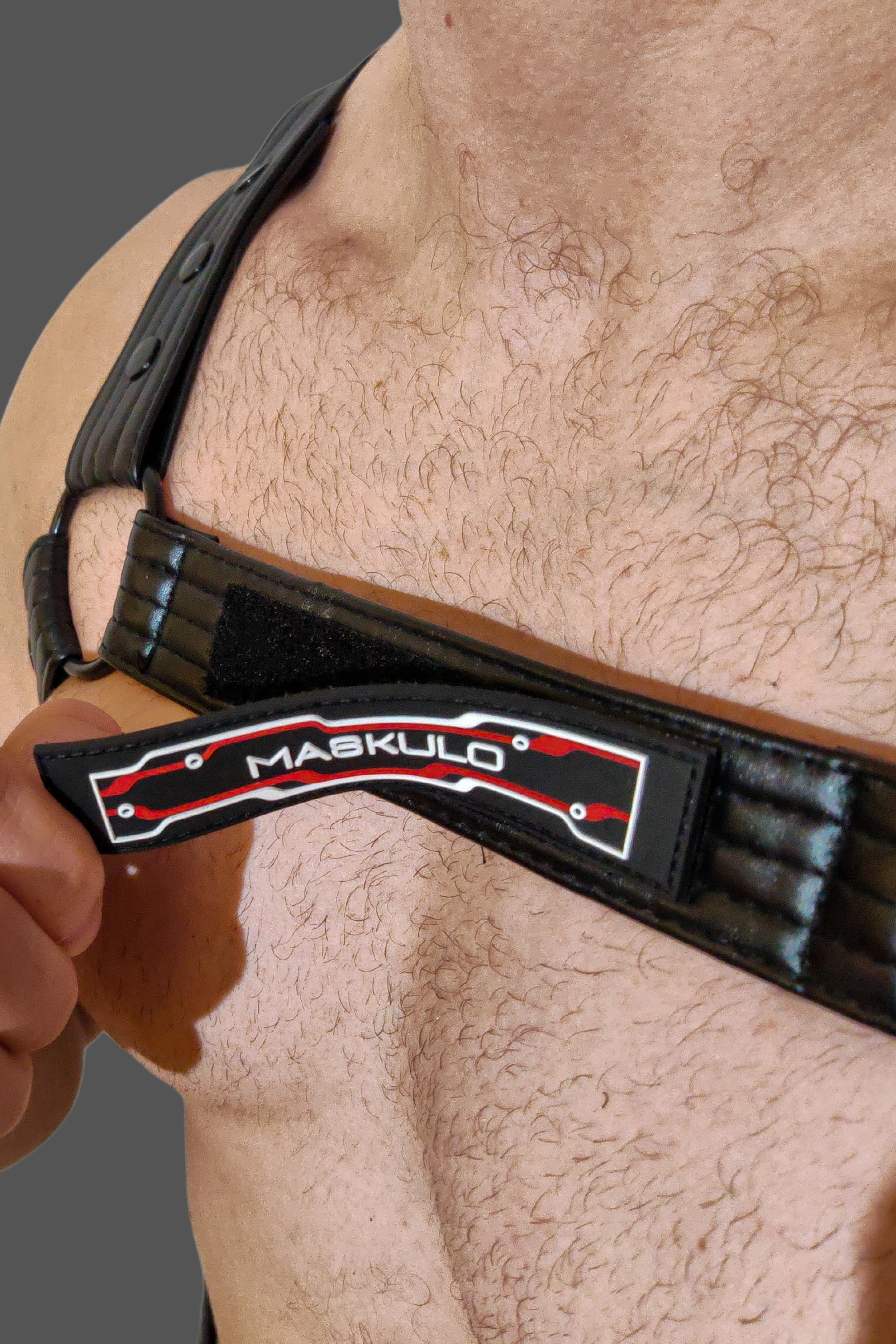 Vance Gridlock. Body Harness aus PU-Leder