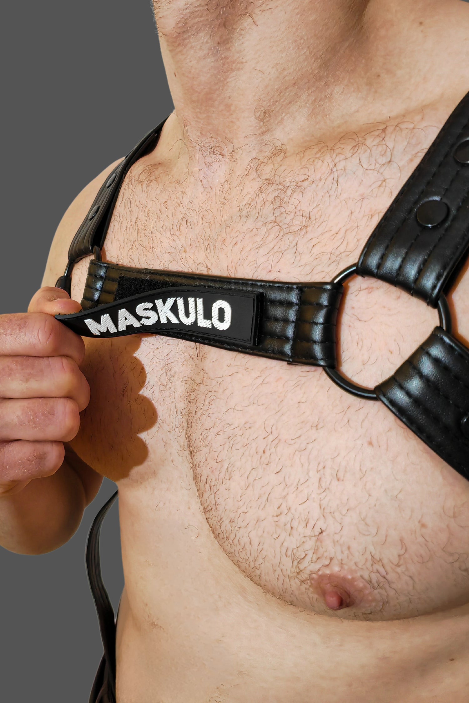 Vance Gridlock. Body Harness aus PU-Leder