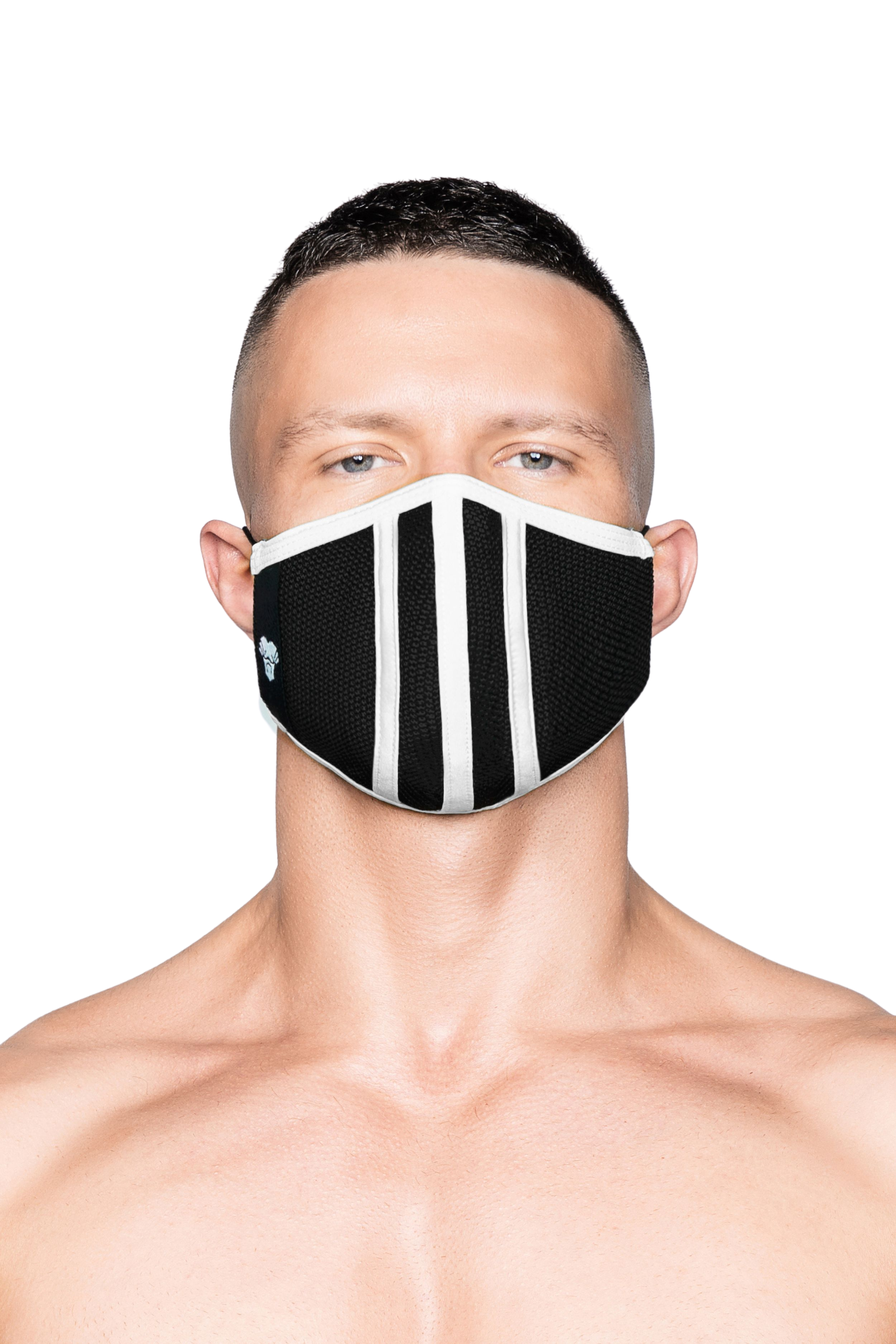 Leven 3D-masker. Wit+zwart