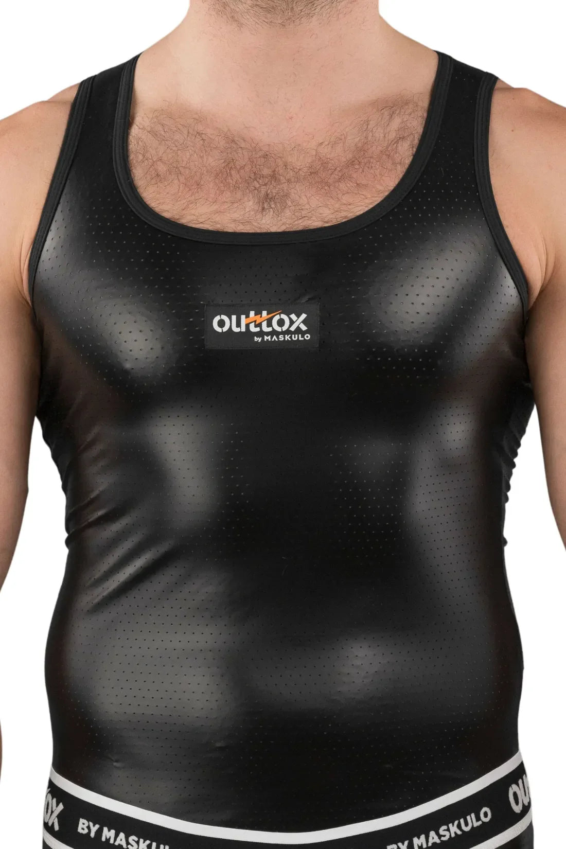 Outtox. Camiseta sin mangas. Negro