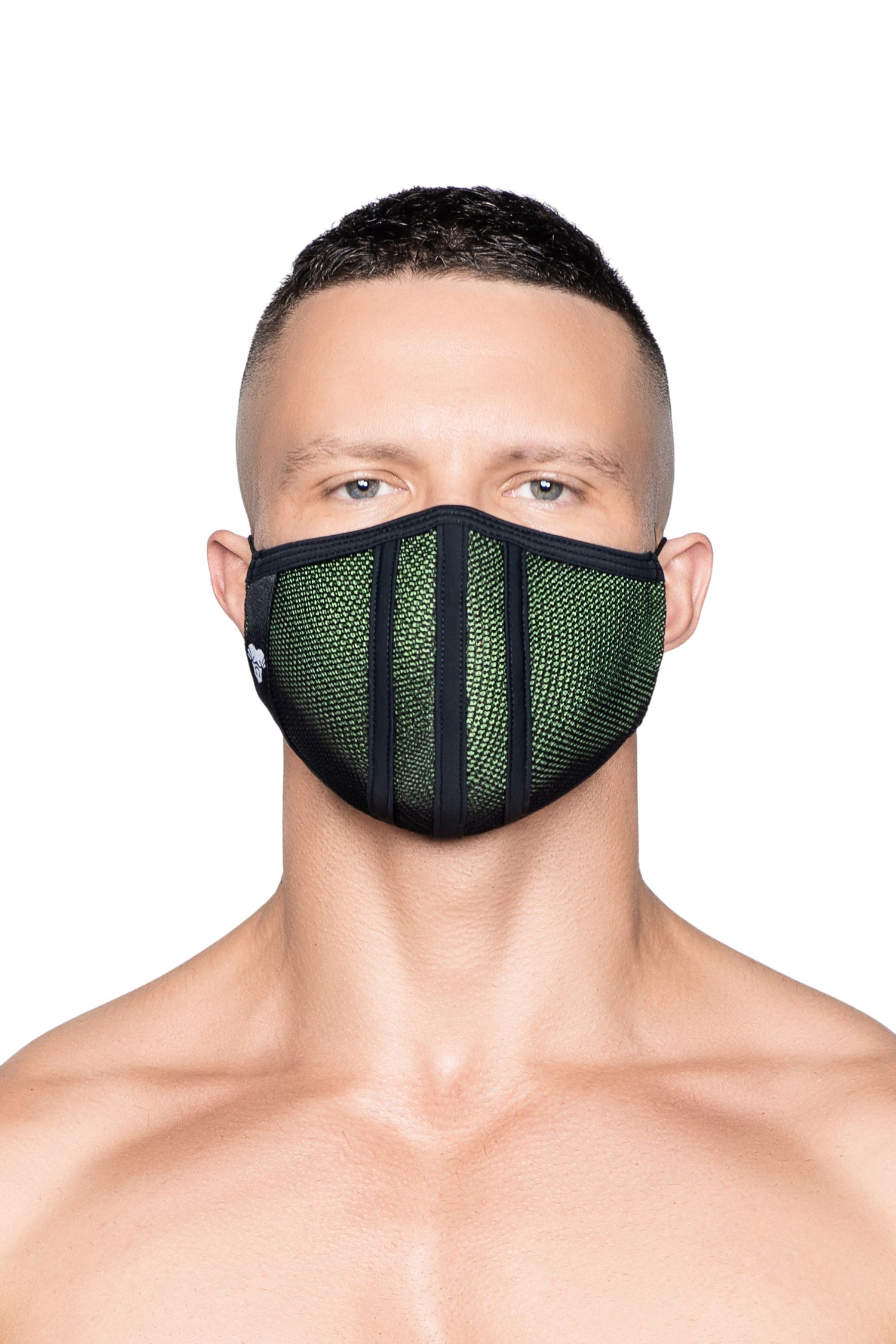Life 3D Maske. Grün+Schwarz