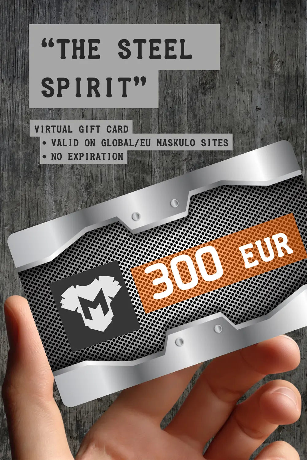 Maskulo Gift Card &quot;The Steel Spirit&quot;