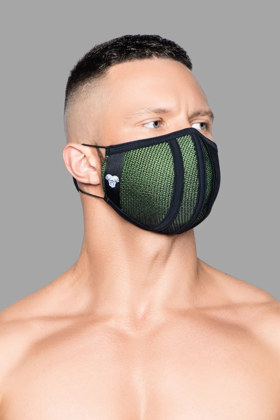 Life 3D Maske. Grün und Schwarz