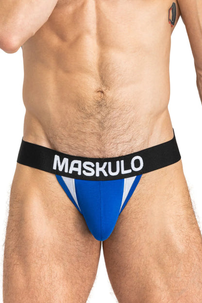 Jock Captain-A O-INSIDE-POUCH. Bleu et noir