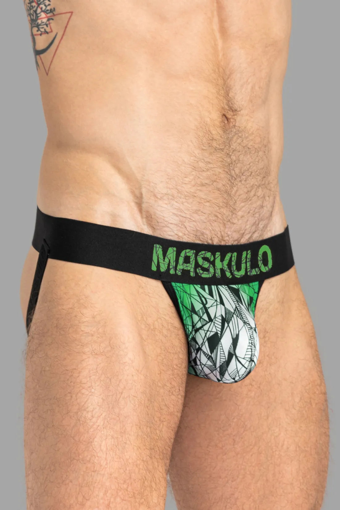 ARMOR Jock met ART-X-effect. Zwart+Groen