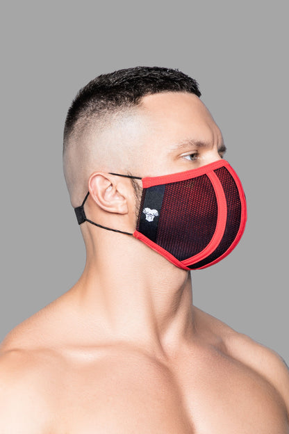 Life 3D Maske. Schwarz+Rot
