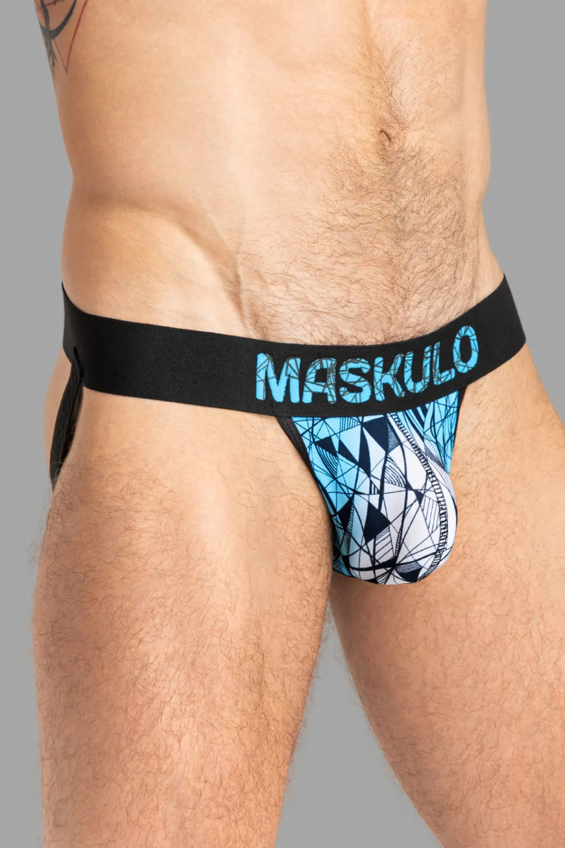 ARMOR Jock met ART-X-effect. Zwart+Blauw