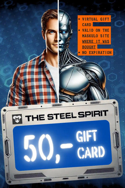 Maskulo Geschenkkarte „The Steel Spirit“