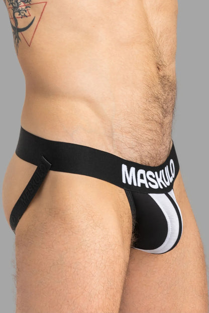 TIGER Jock met POUCH-SNAP. Zwart+Wit