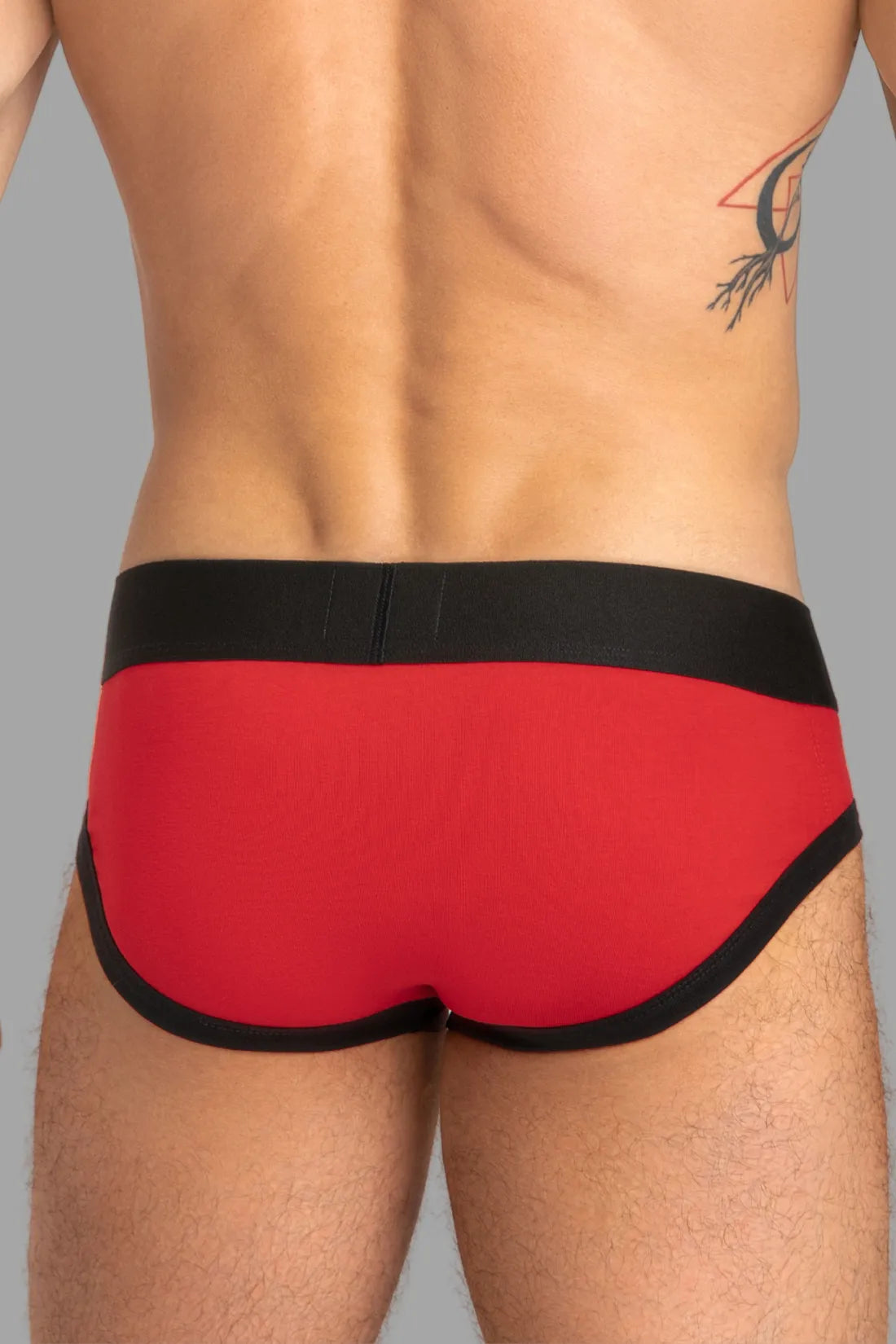 CAPTAIN-A Calzoncillos con O-Inside-POUCH. Rojo+Negro