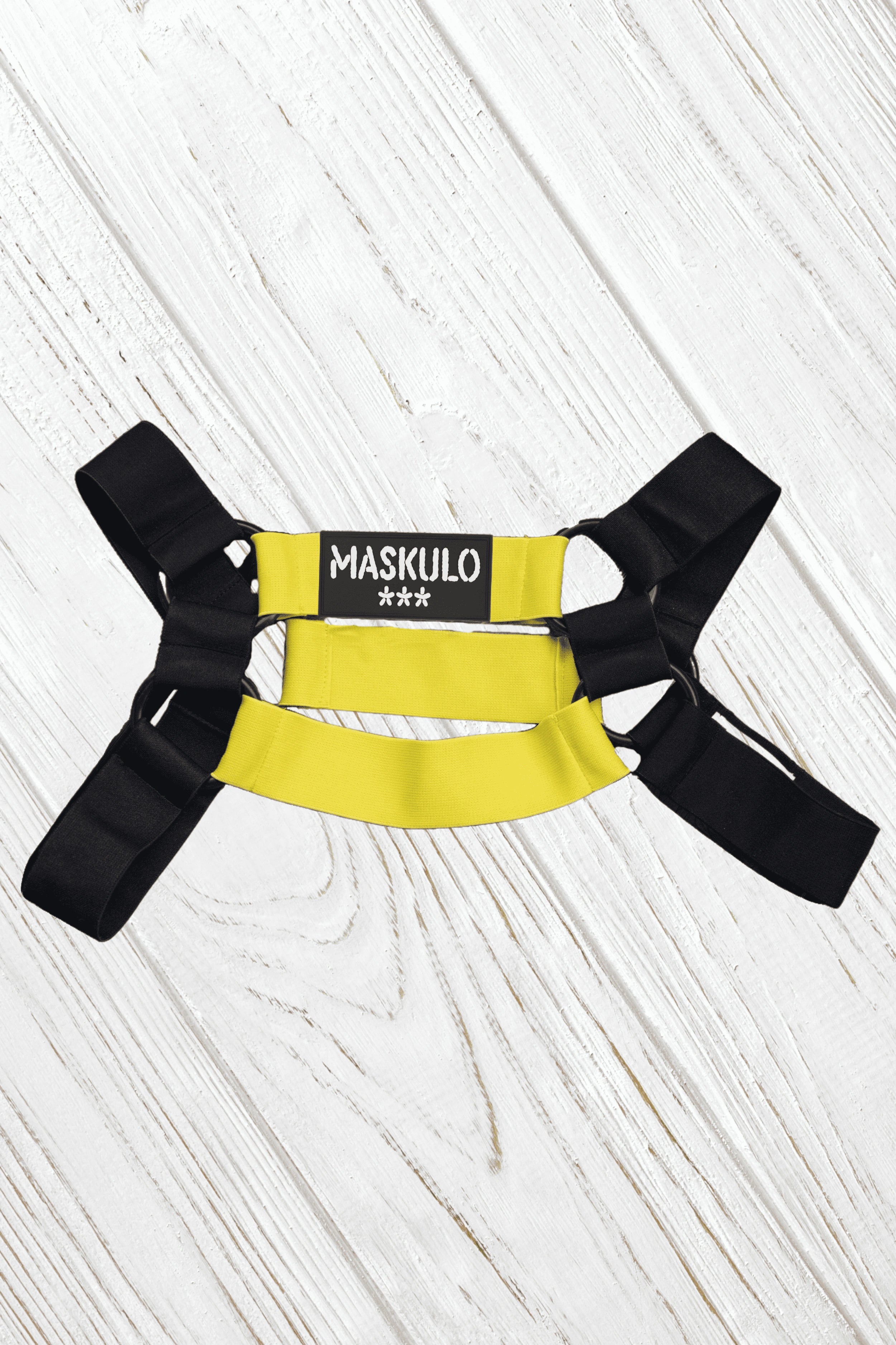 Conrad Tropix. Elastic Bulldog Harness. Yellow