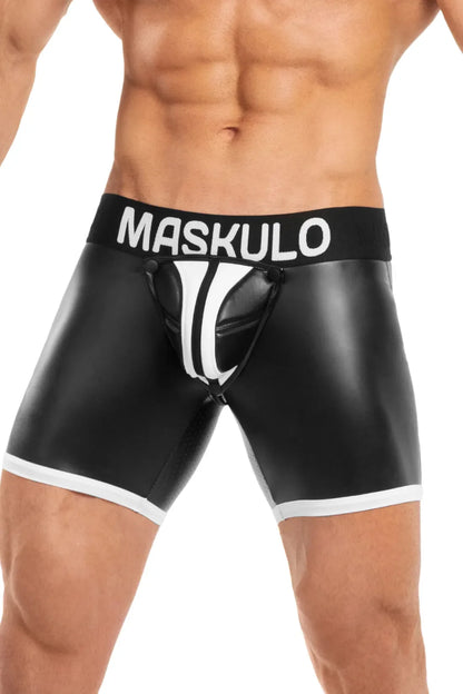 Basic Shorts with Pads. Zippered rear. Black and White