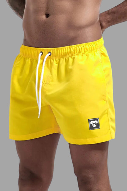 Triton Cyclone Soft-Touch Nylon Shorts. Yellow