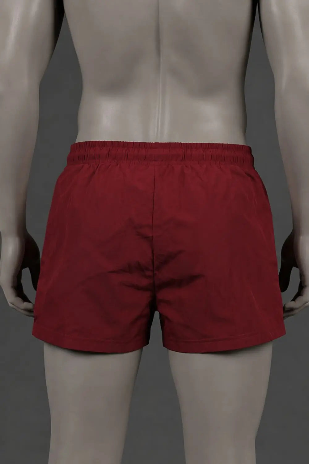 Jedd Synther weiche Shorts mit Reißverschlusstaschen. Rot Dunkel