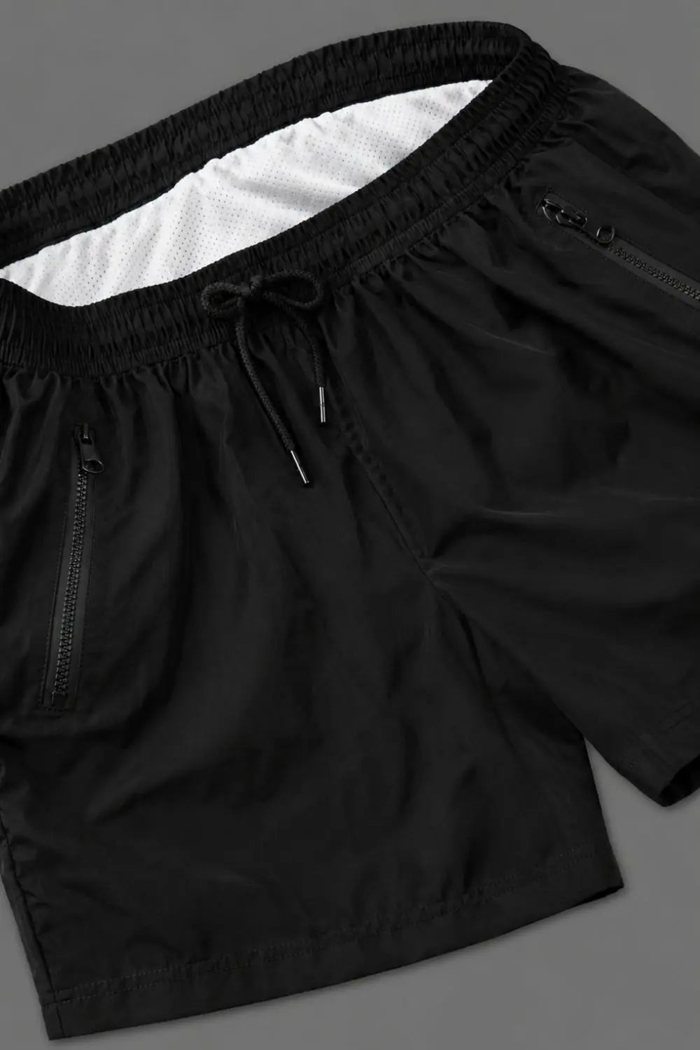 Short Jedd Synther Soft avec poches zippées. Noir