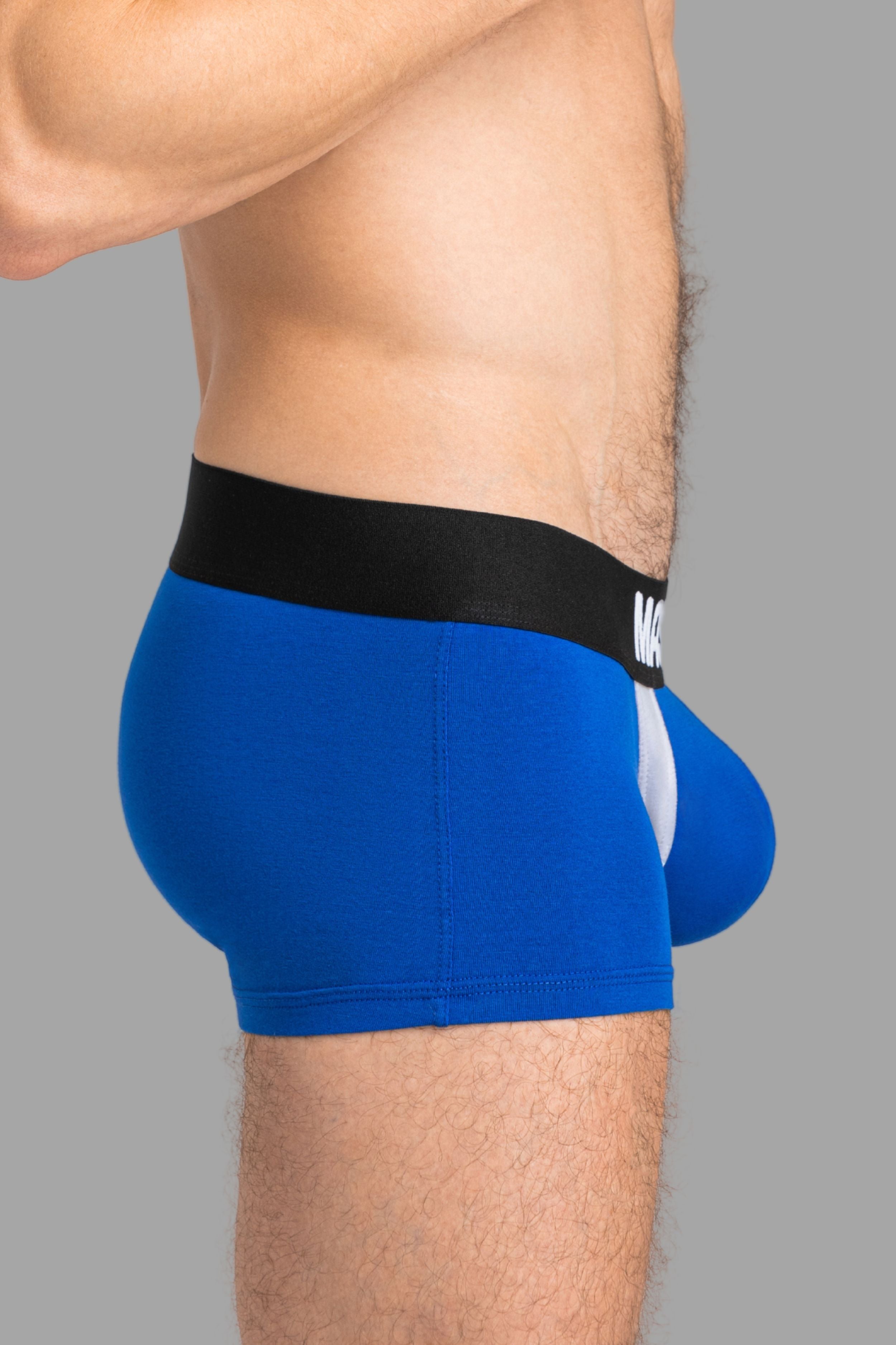 Shorts tipo baúl CAPTAIN-A con O-Inside-POUCH. Azul &