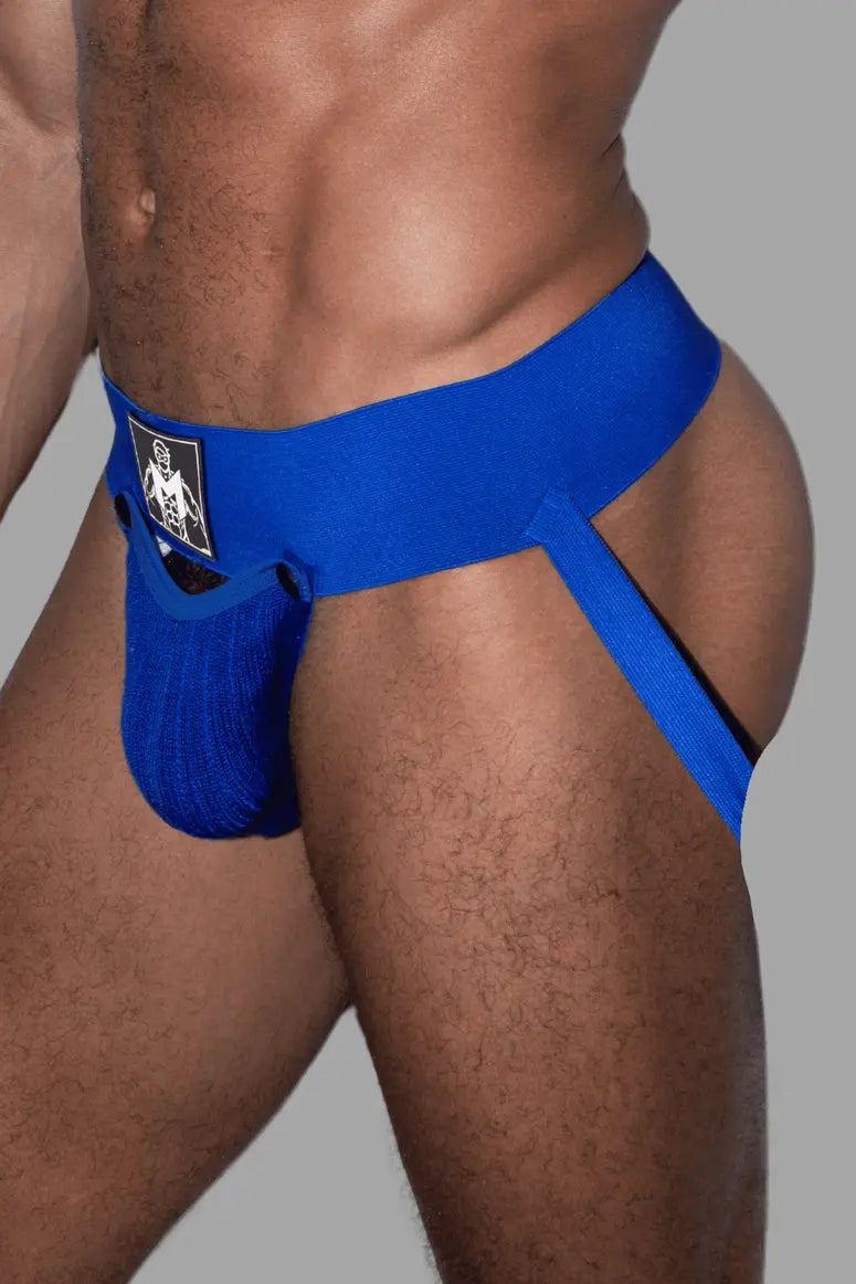 Cork Cyclone. Jockstrap con Bolsillo Desmontable. Azul Real