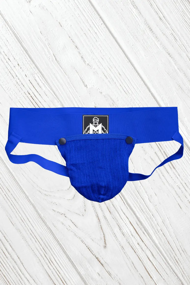 Cork Cyclone. Jockstrap con Bolsillo Desmontable. Azul Real