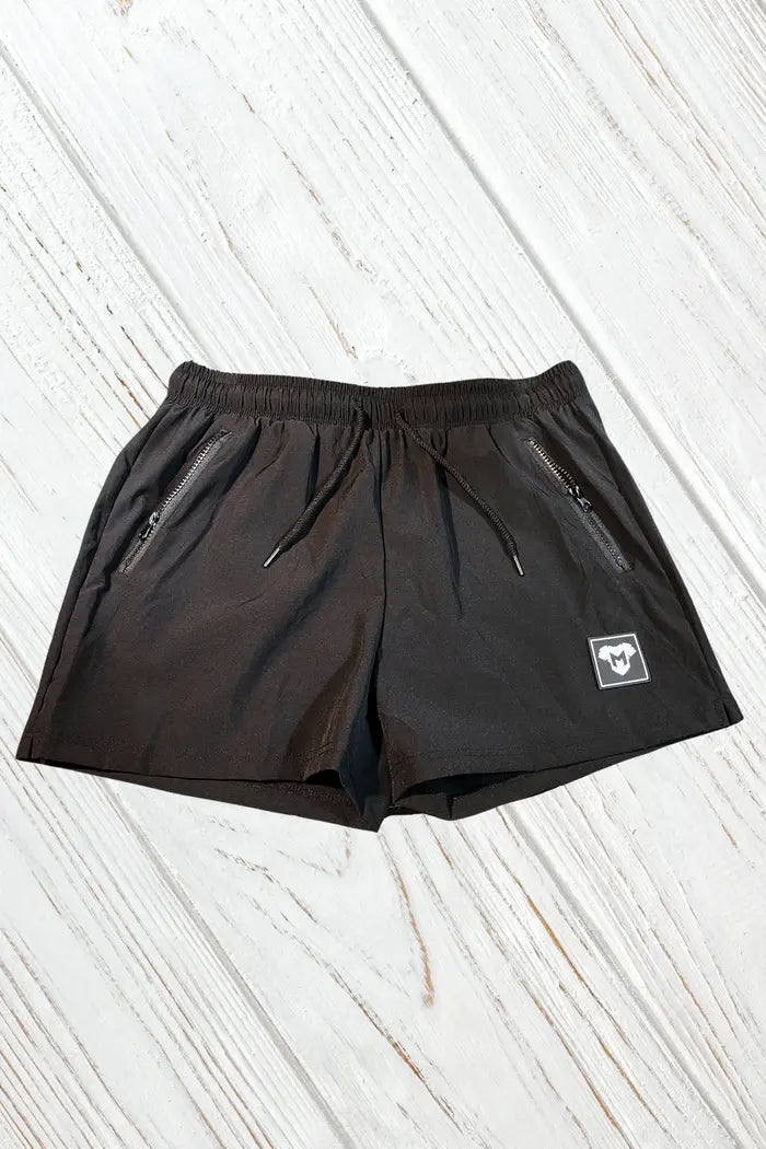 Jedd Synther Soft Shorts with Zip Pockets. Black