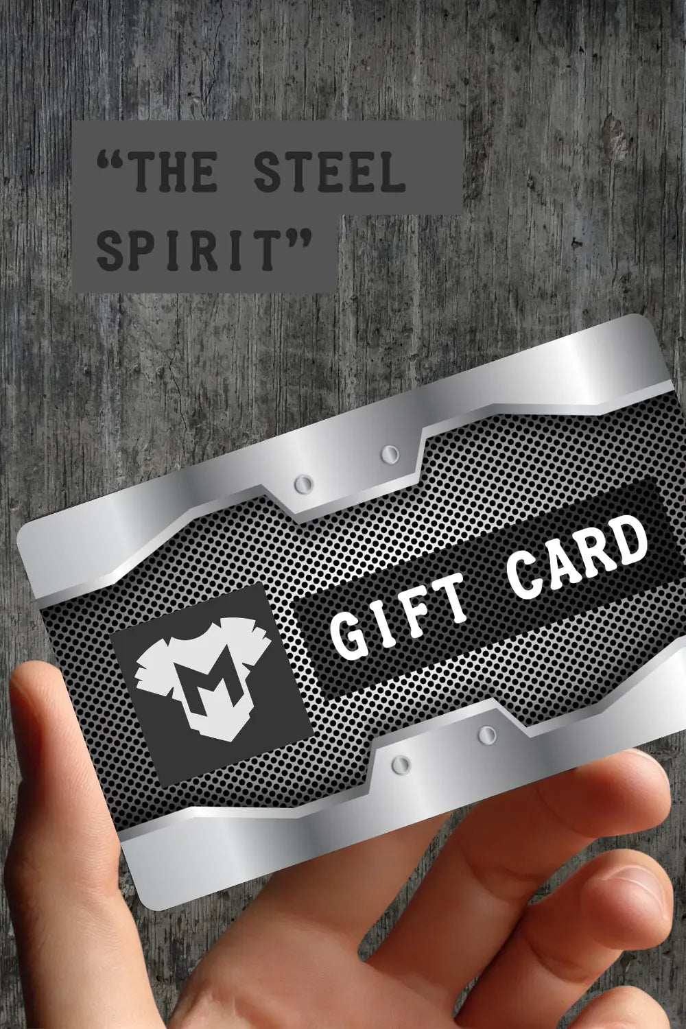 Maskulo Gift Card &quot;The Steel Spirit&quot;