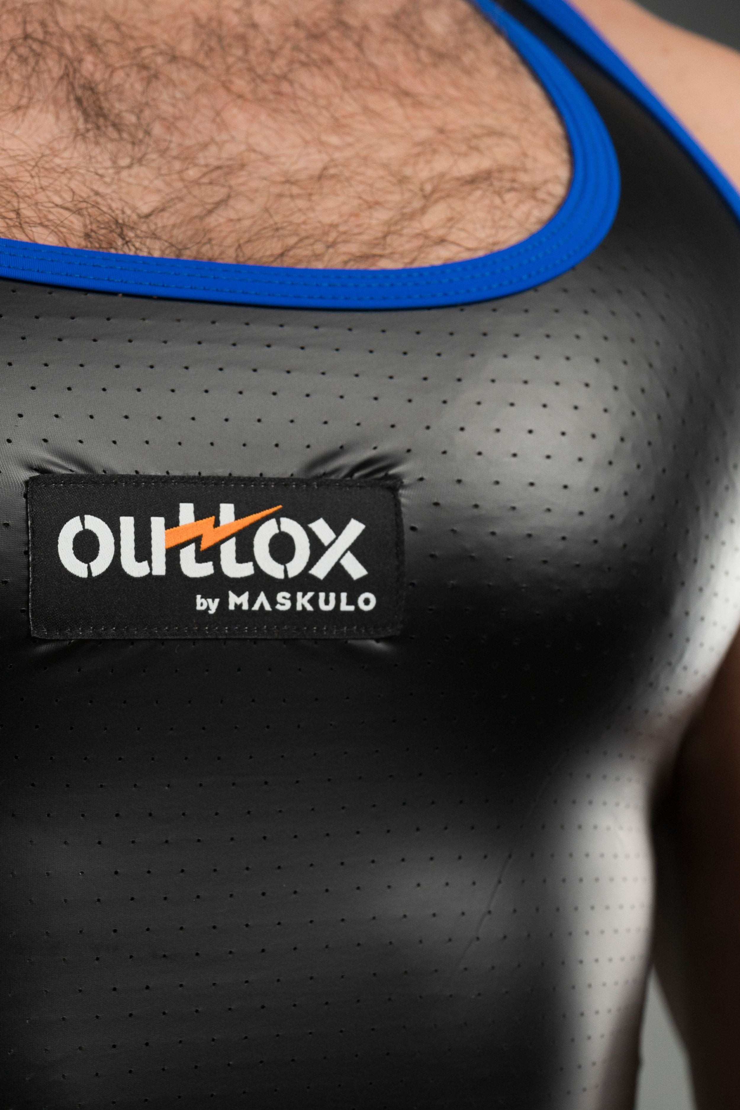 Outtox. Tank top. Black+Blue