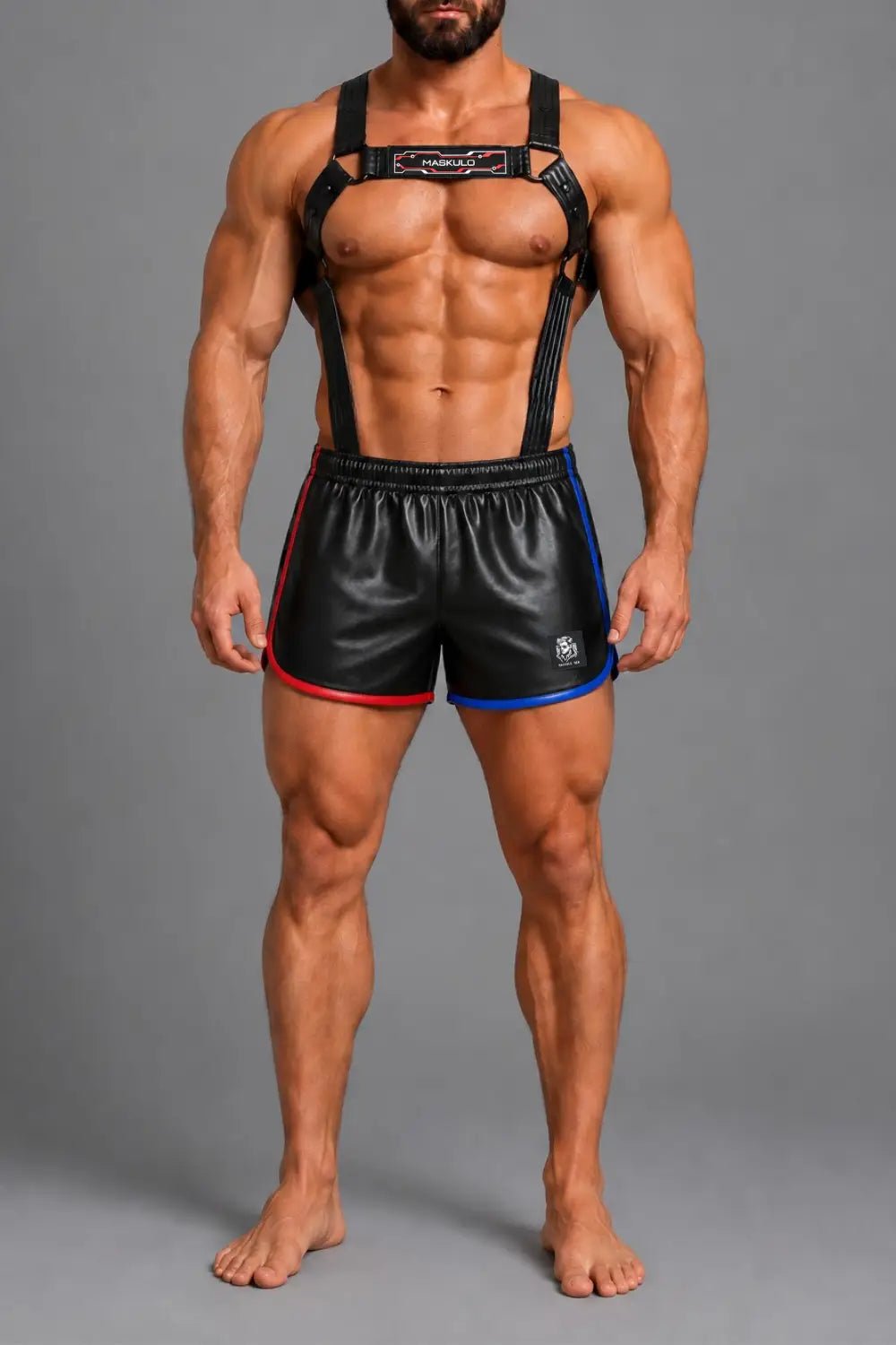 Axel GoDuo Shorts. Red + Blue - Maskulo - MSH275-Y1- Maskulo EU Global Online Store