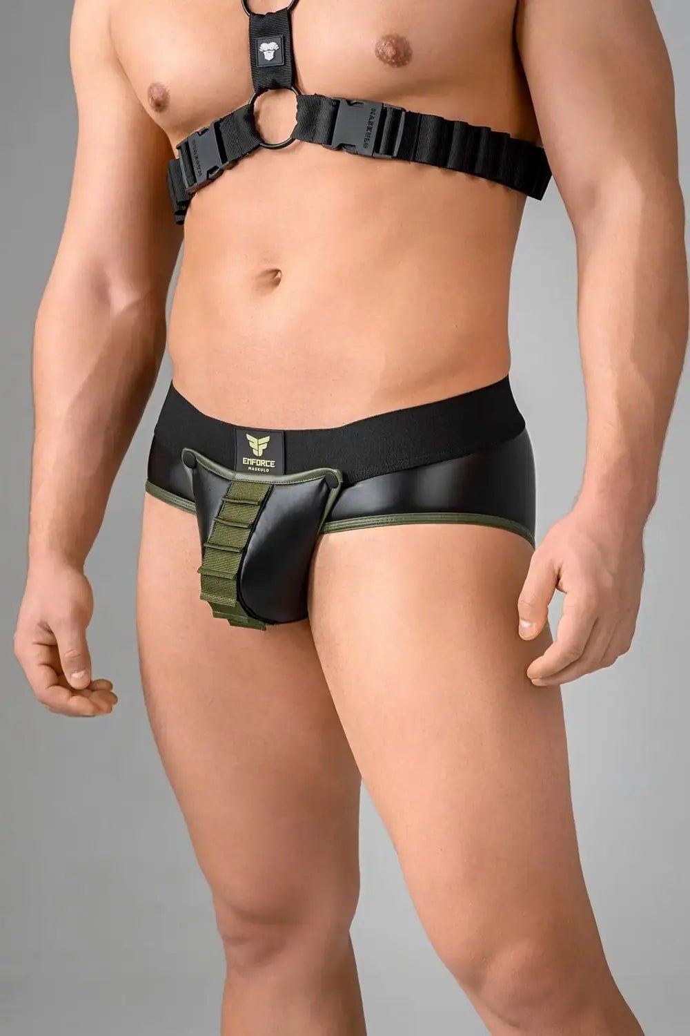 EnForce. Shot Belt Codpiece Briefs. Open Rear - Maskulo - MBR179-Y1 - Maskulo EU Global Online Store