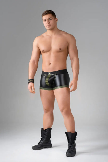 EnForce. Shot Belt Codpiece Trunks. Zipped Rear - Maskulo - MTR106-Y1 - Maskulo EU Global Online Store