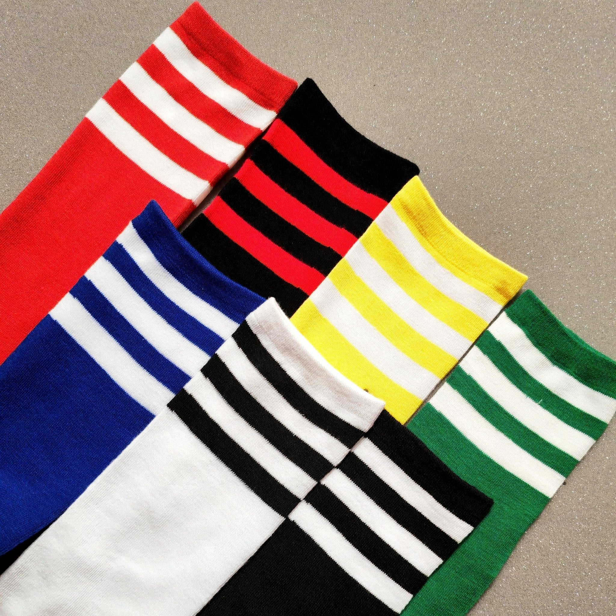 Long Socks. White + Black Stripes - Maskulo - MSC124 - YX - Maskulo EU Global Online Store