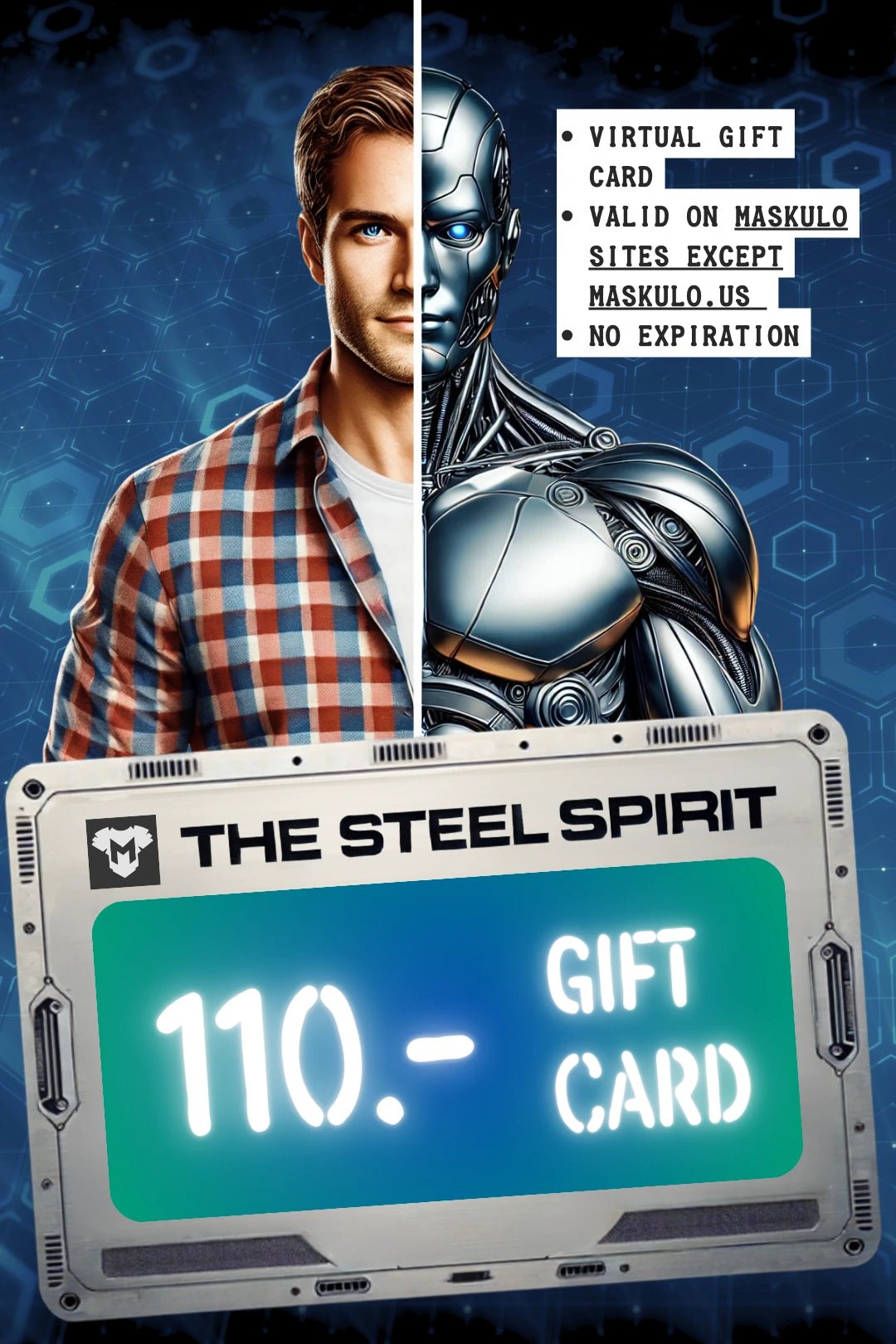 Maskulo Global (EU) online store gift card for 300â‚¬, ideal for any occasion. Purchase instantly for shipping from the EU.
