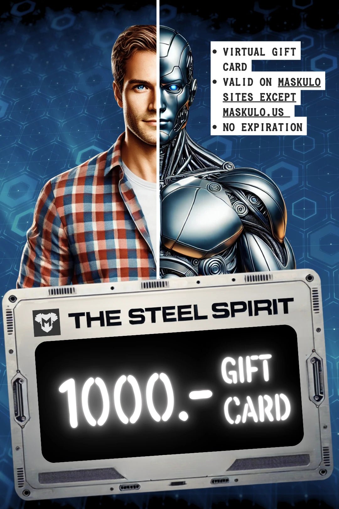 Maskulo Gift Card &quot;The Steel Spirit&quot; - Maskulo - Maskulo Global (EU) Store