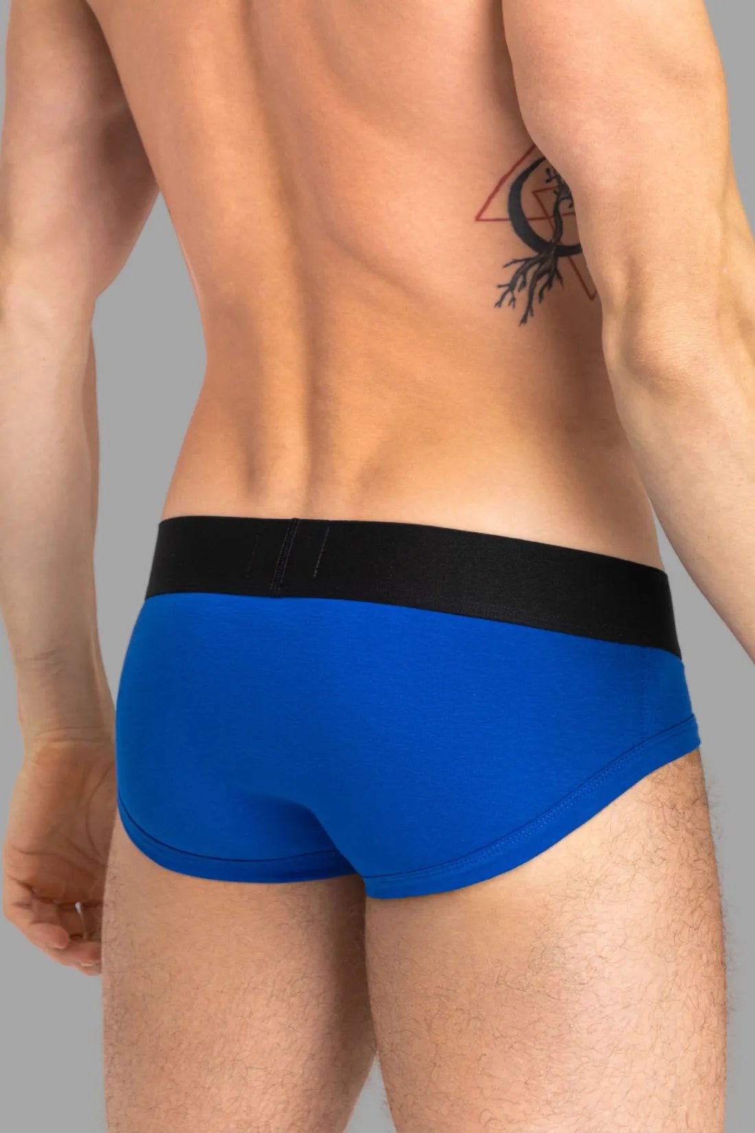 CAPTAIN - A Briefs with O - Inside - POUCH. Blue Royal and White - Maskulo - MBR141 - Y2 - Maskulo Global (EU) Store