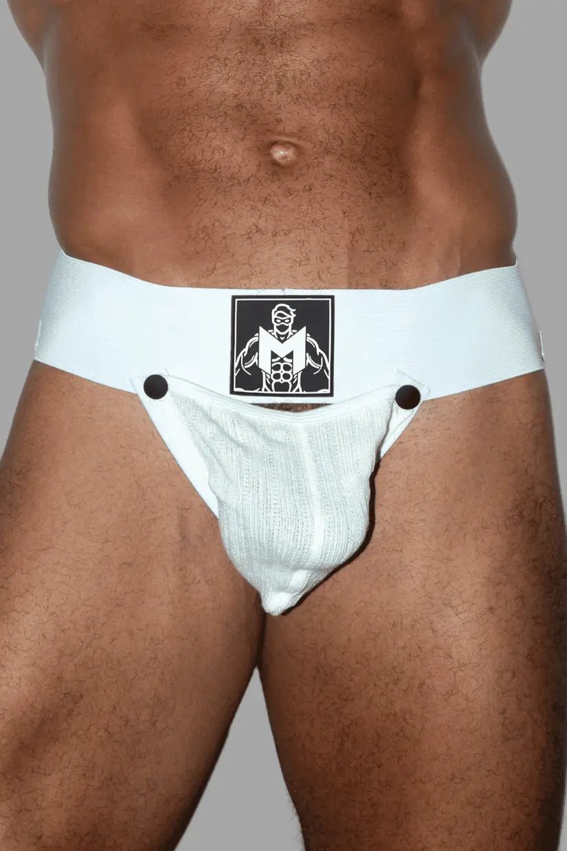 Eugene Cyclone. Jockstrap with Removable Pouch. White - Maskulo - MJS189 - Y1 - Maskulo Global (EU) Store