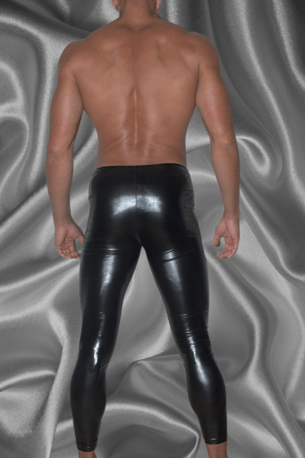 Brian Mojito Leggings, shiny vynil. Black - Maskulo - MLG186 - Y1 - Maskulo Global (EU) Store