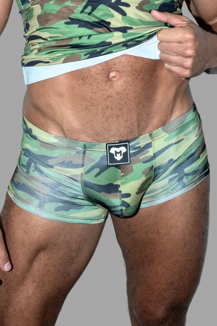 Hue Sleek Trunk Shorts. Silky Camouflage - Maskulo - MSH266 - Y2 - Maskulo Global (EU) Store