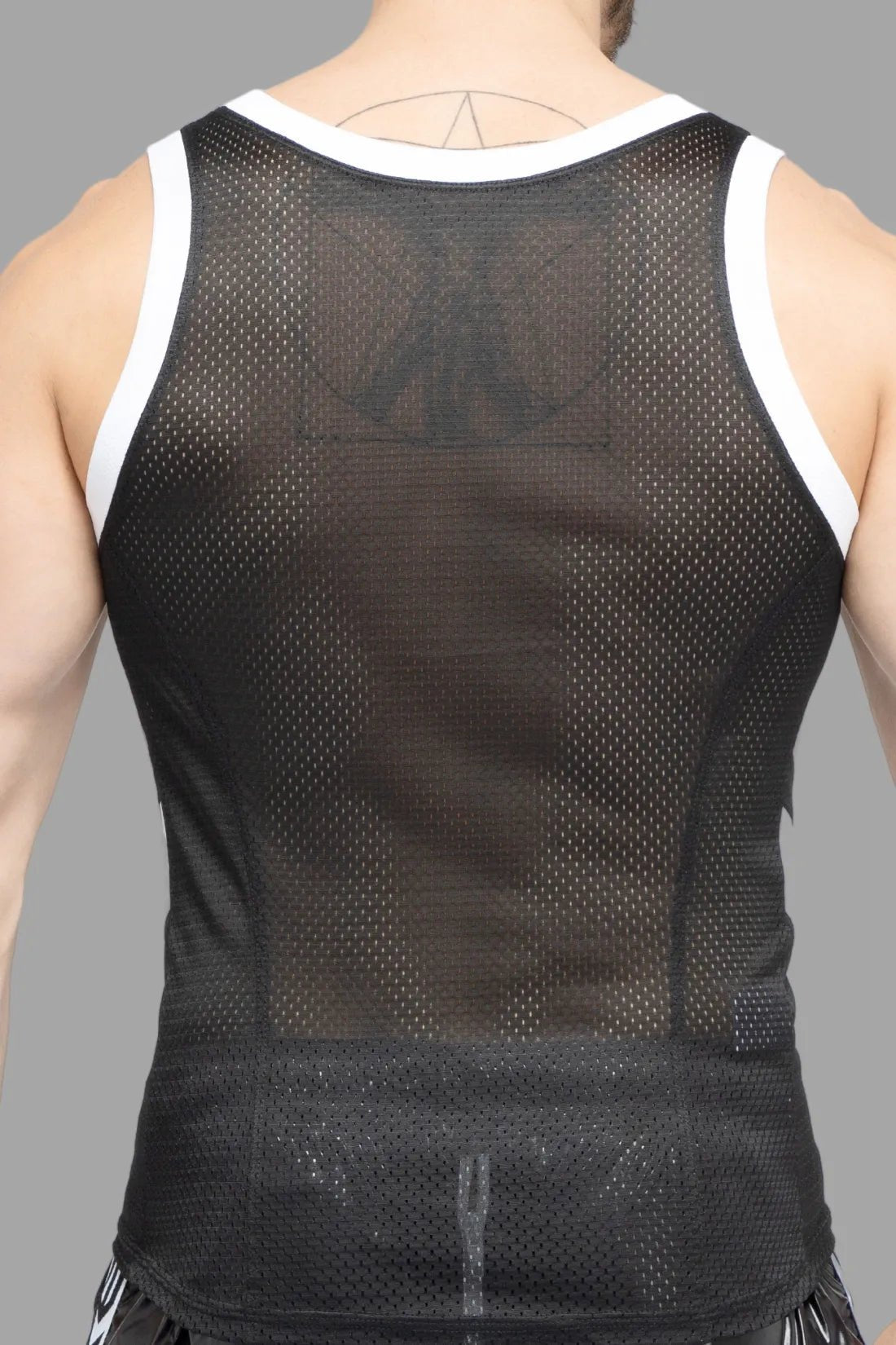 Maskulo Skulla Mesh Tank Top in Black and White from Maskulo Global (EU) online store. Stylish men&