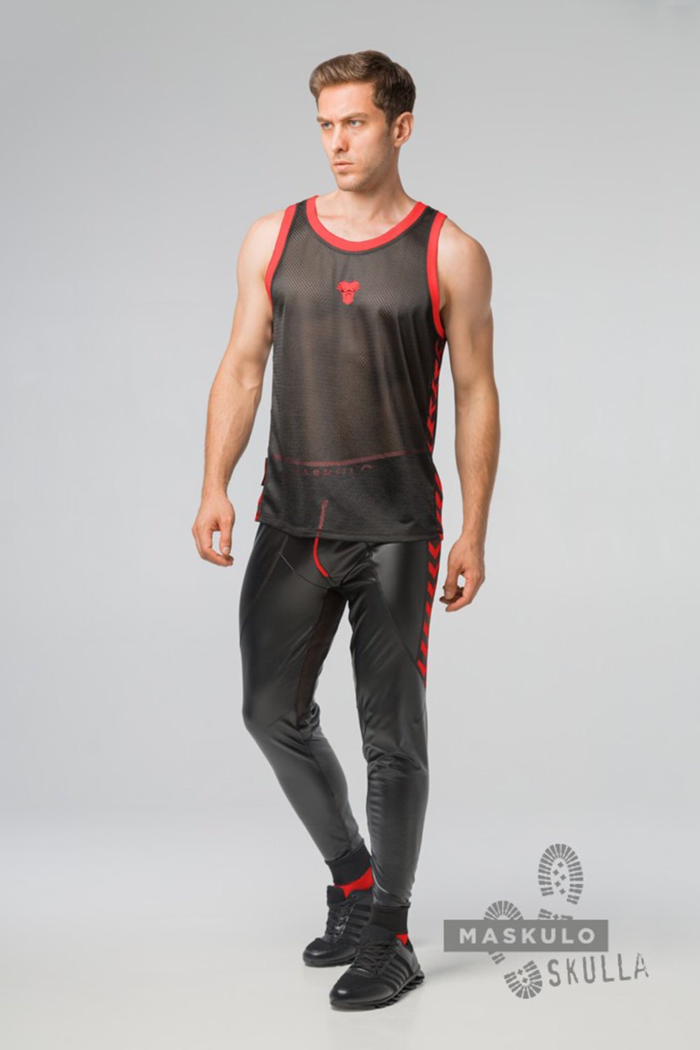 Skulla. Tank Top. Red - Maskulo - MTP116-Y1 - Maskulo EU Global Online Store