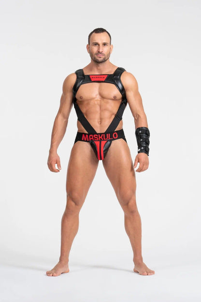 Xav Armoplex Jockstrap - Red | SHIPPING 2026-08-05 - Maskulo - MJS143-Y1- Maskulo EU Global Online Store