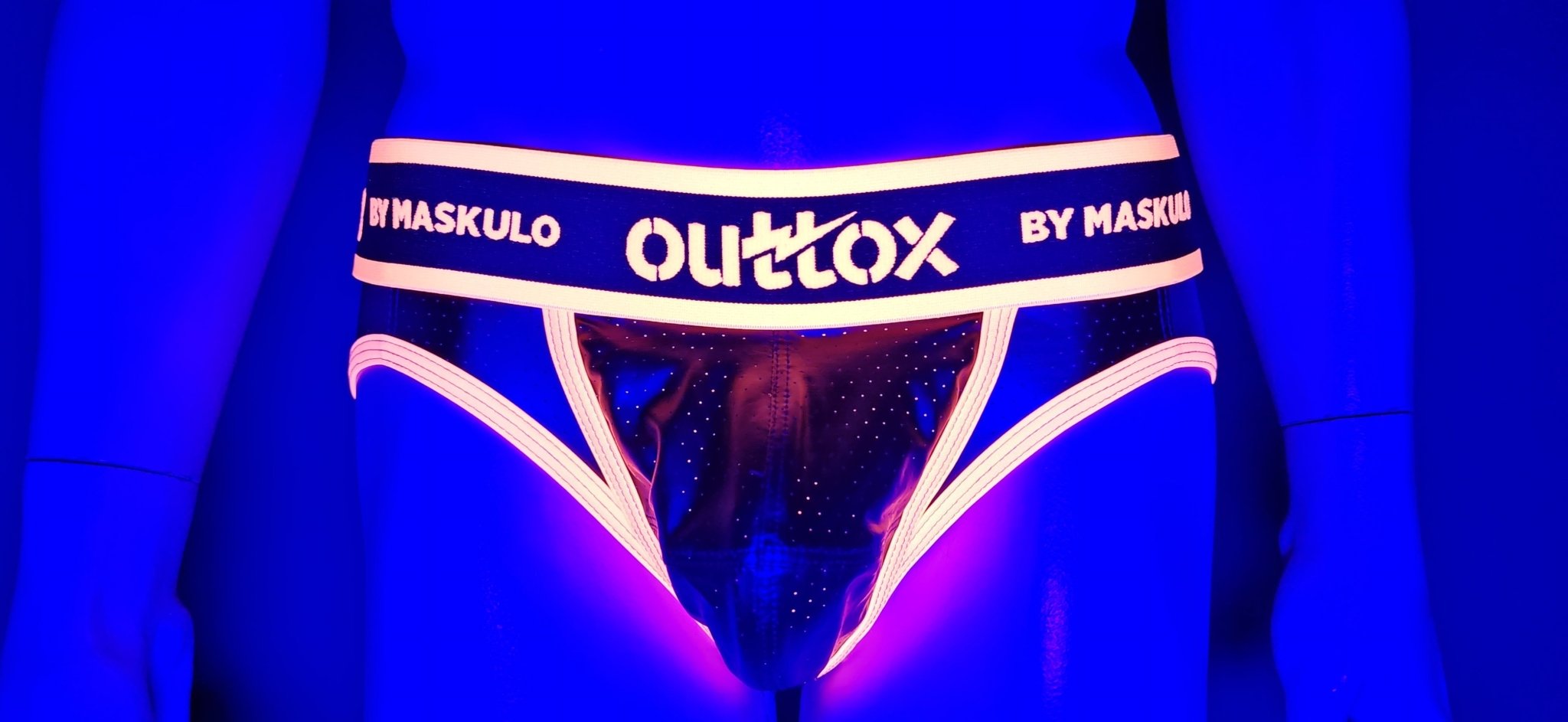 Outtox by Maskulo Open Rear Briefs with Snap Codpiece in Orange, size M. New male adult underwear, SKU XBR113-Y2.