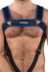 Outtox by Maskulo. Body Harness with Snaps. Black and Blue - Outtox - XHR123 - Y1 - Maskulo Global (EU) Store