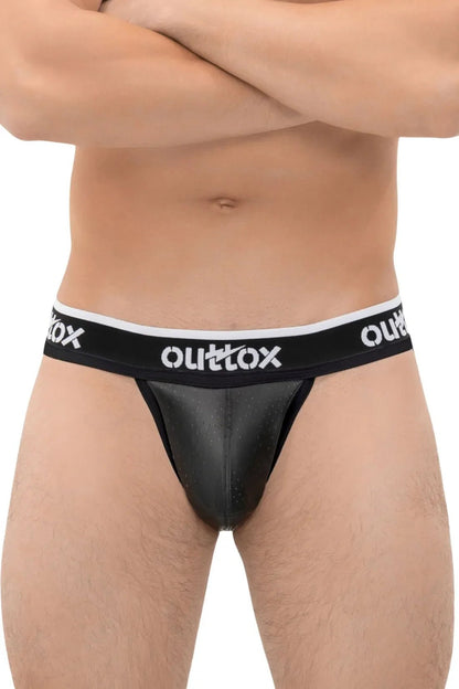 Outtox. Jock with Snap Codpiece. Black - Outtox - XJS107 - Y4 - Maskulo Global (EU) Store