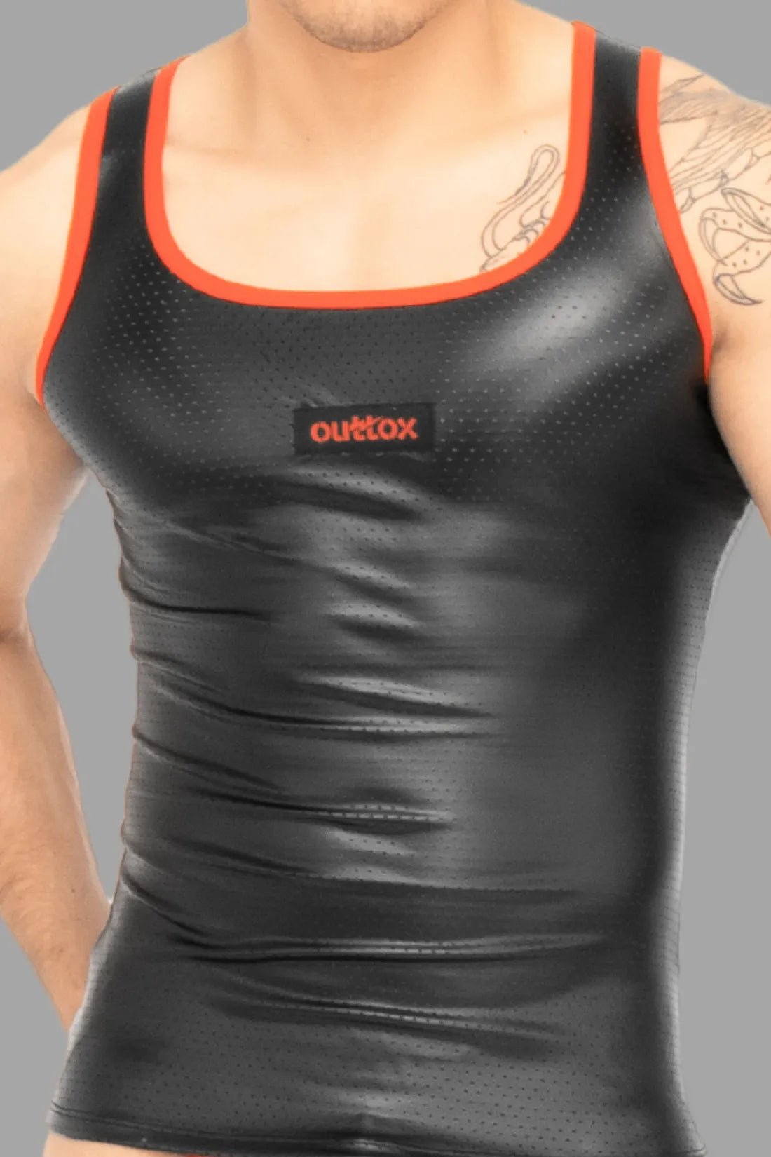 Outtox. Tank top. Black and Red - Outtox - XTP101 - Y5 - Maskulo Global (EU) Store